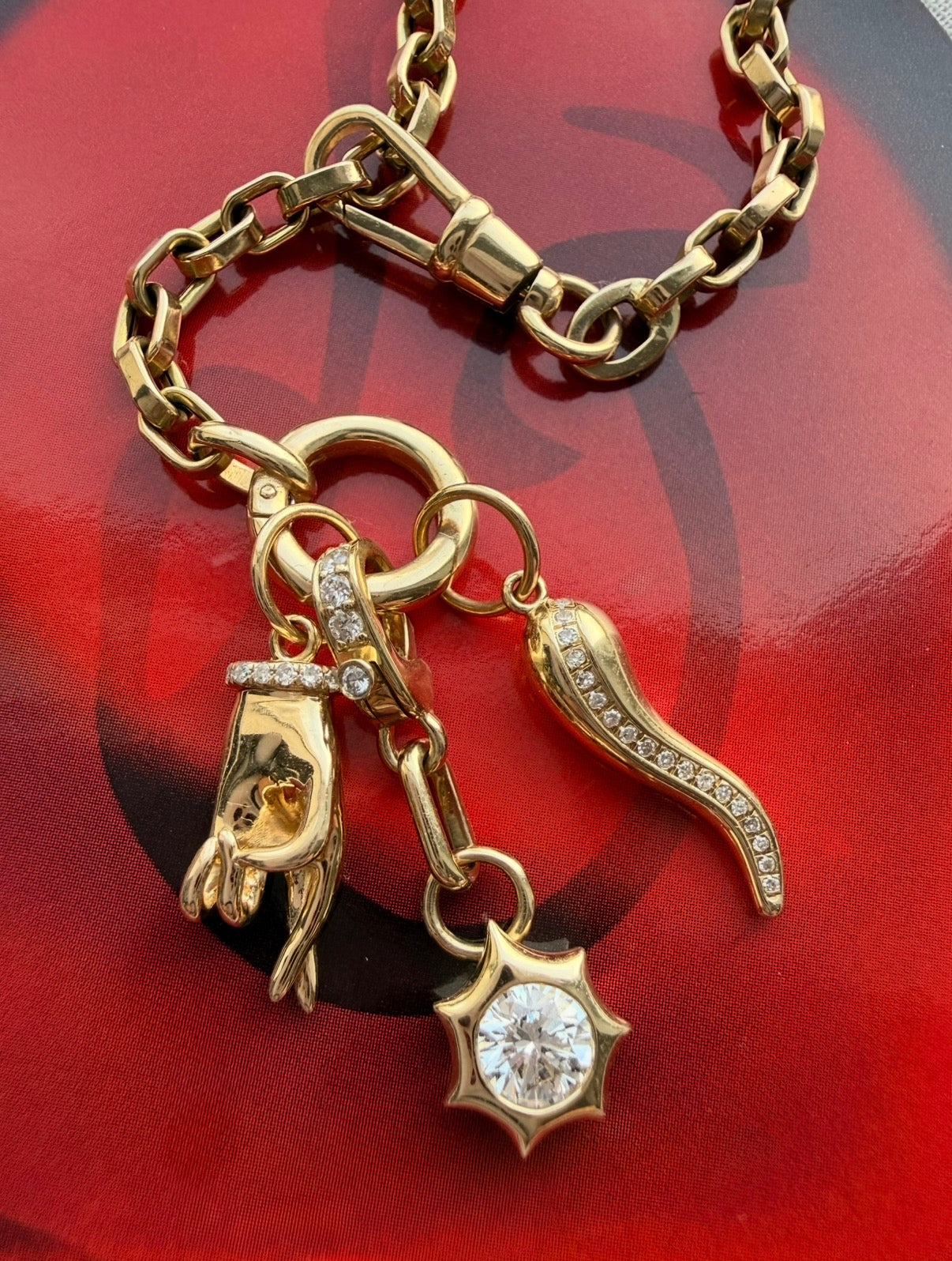 Crossed Fingers (Good Luck) Charm