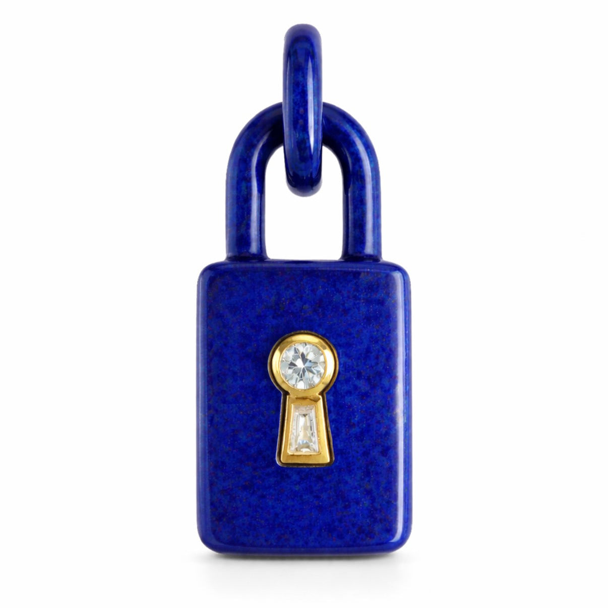Padlock Charm Lapis