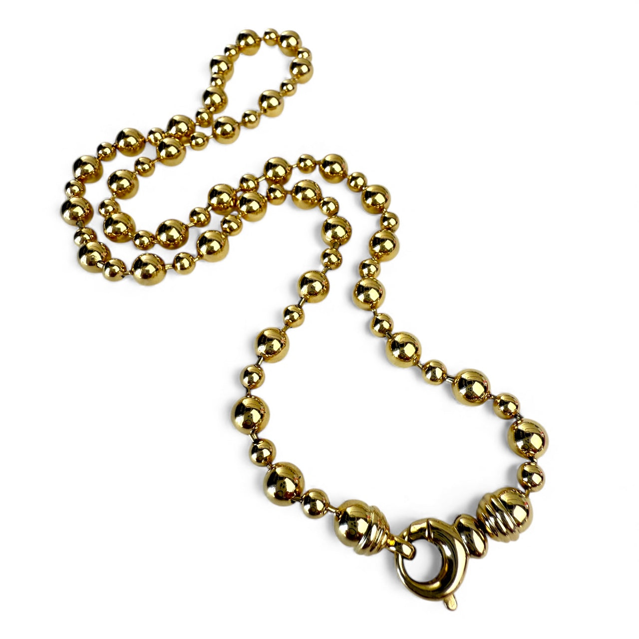 Bubbles Large Gold Balls Necklace