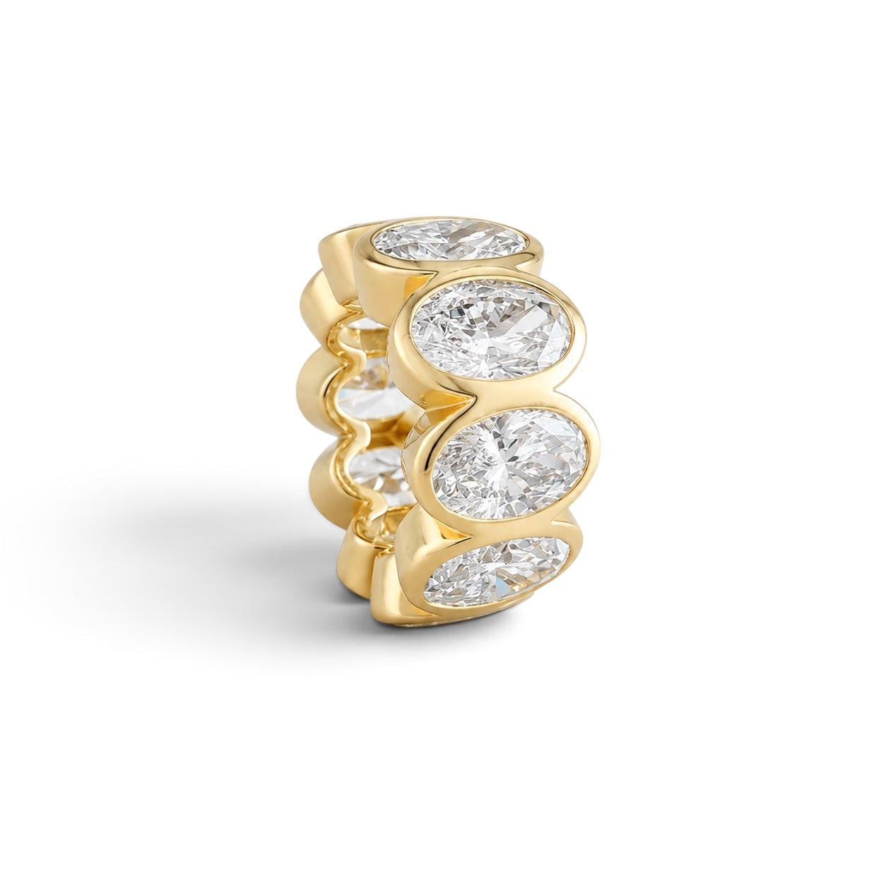 Oval Diamond Spinner Rondelle