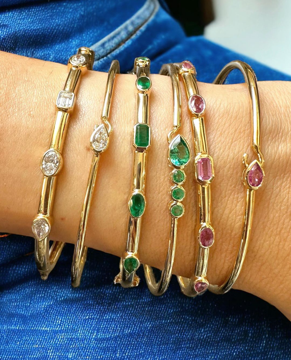 Emerald Multi Bangle